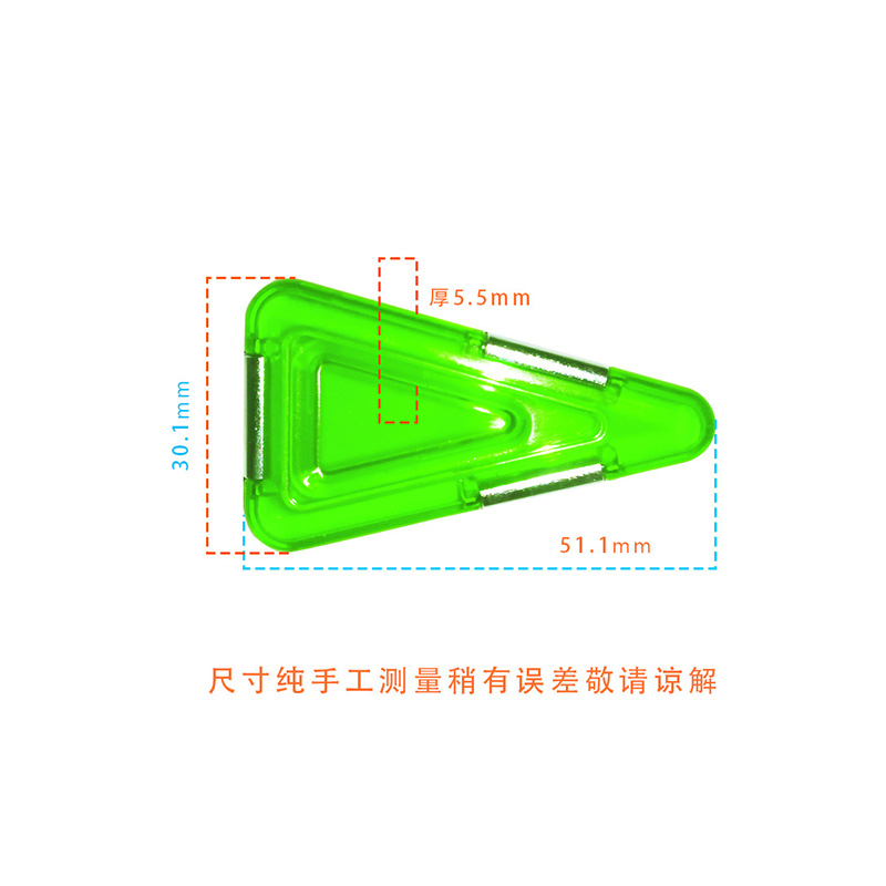 Magnetless isosceles triangle